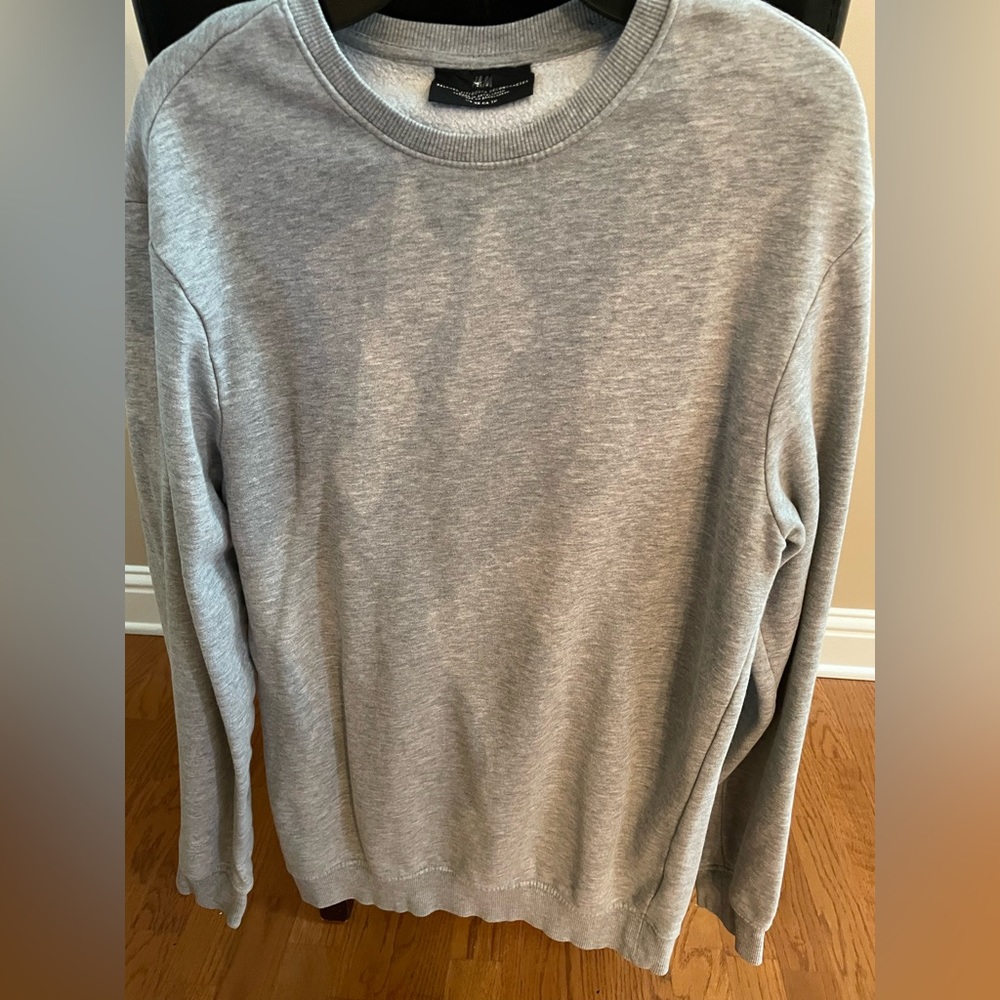 XS grey crewneck sweater